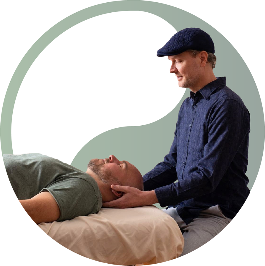 Mark Garner treating client