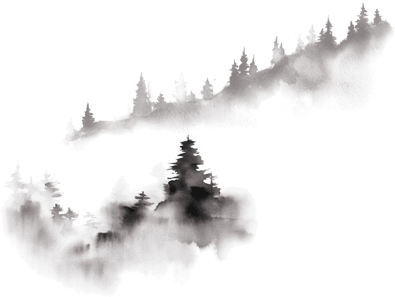 Being in Balance mountains graphic